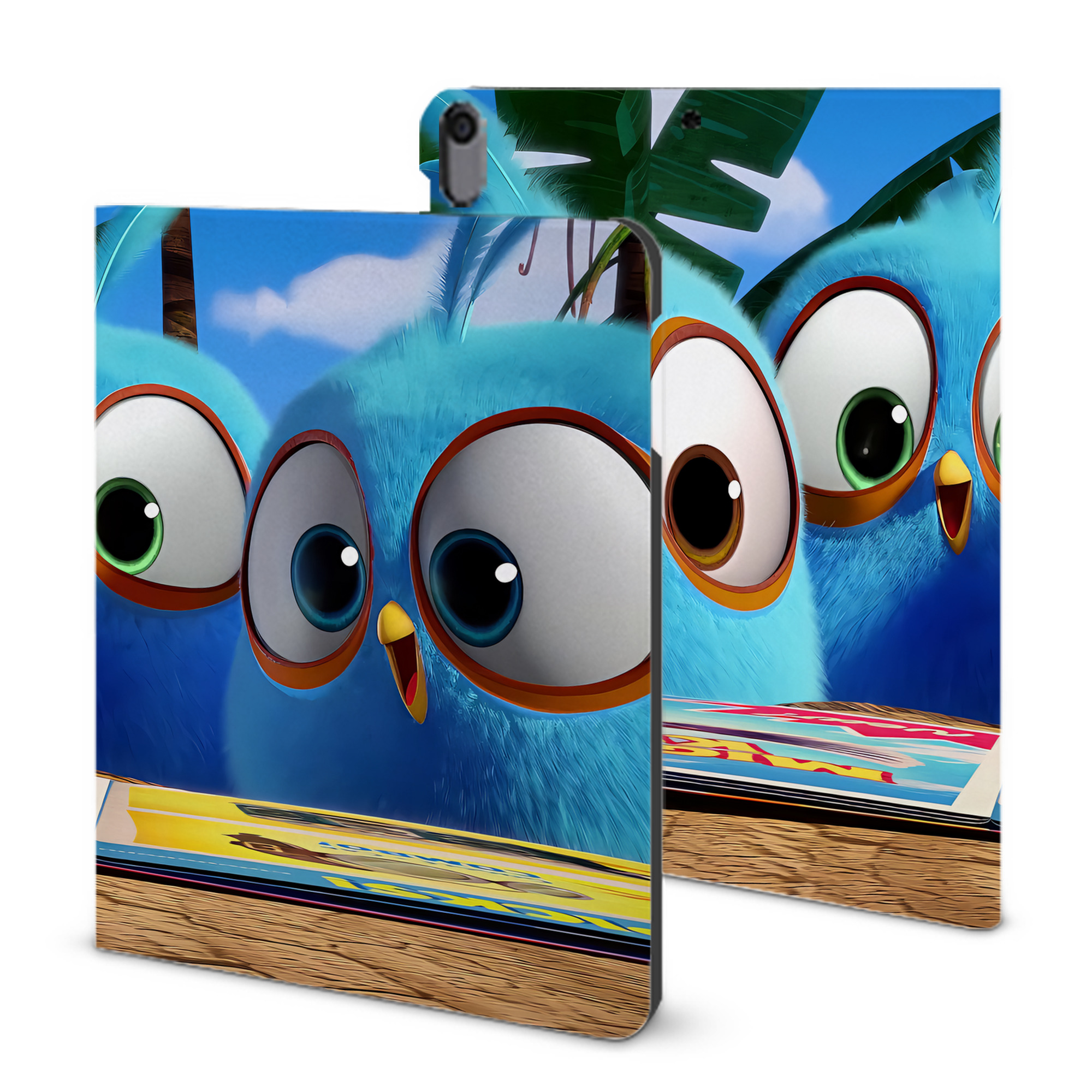 （画像用） Angry Birds アングリーバード IPad ケース ブック型 PUレザー TPU 耐衝撃 軽量 薄型 ペン収納なし 全面保護 IPad 各モデル対応